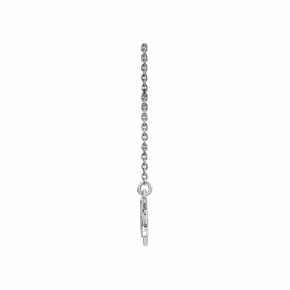 Sterling Silver Diamond Star Necklace
