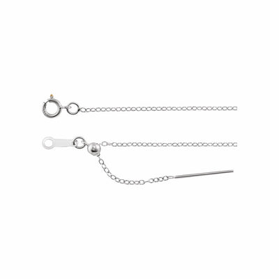 Sterling Silver Adjustable Threader Cable Chain Bracelet