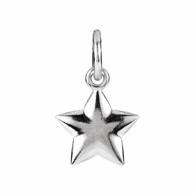 Sterling Silver Puffed Star Charm