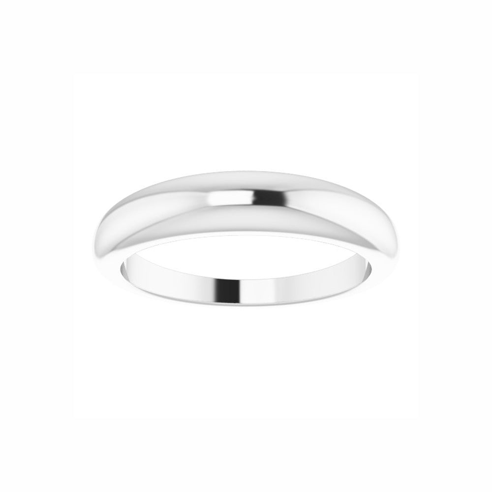 Sterling Silver 4 mm Petite Dome Ring