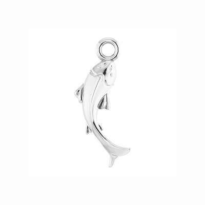 Solid Gold 8x4.6 mm Right Tiny Koi Fish Dangle