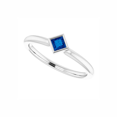 Blue Sapphire Stackable Ring