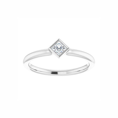 White Sapphire Stackable Ring