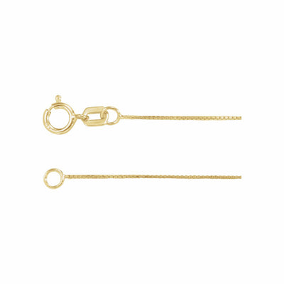 14k Gold Box Chain Bracelet
