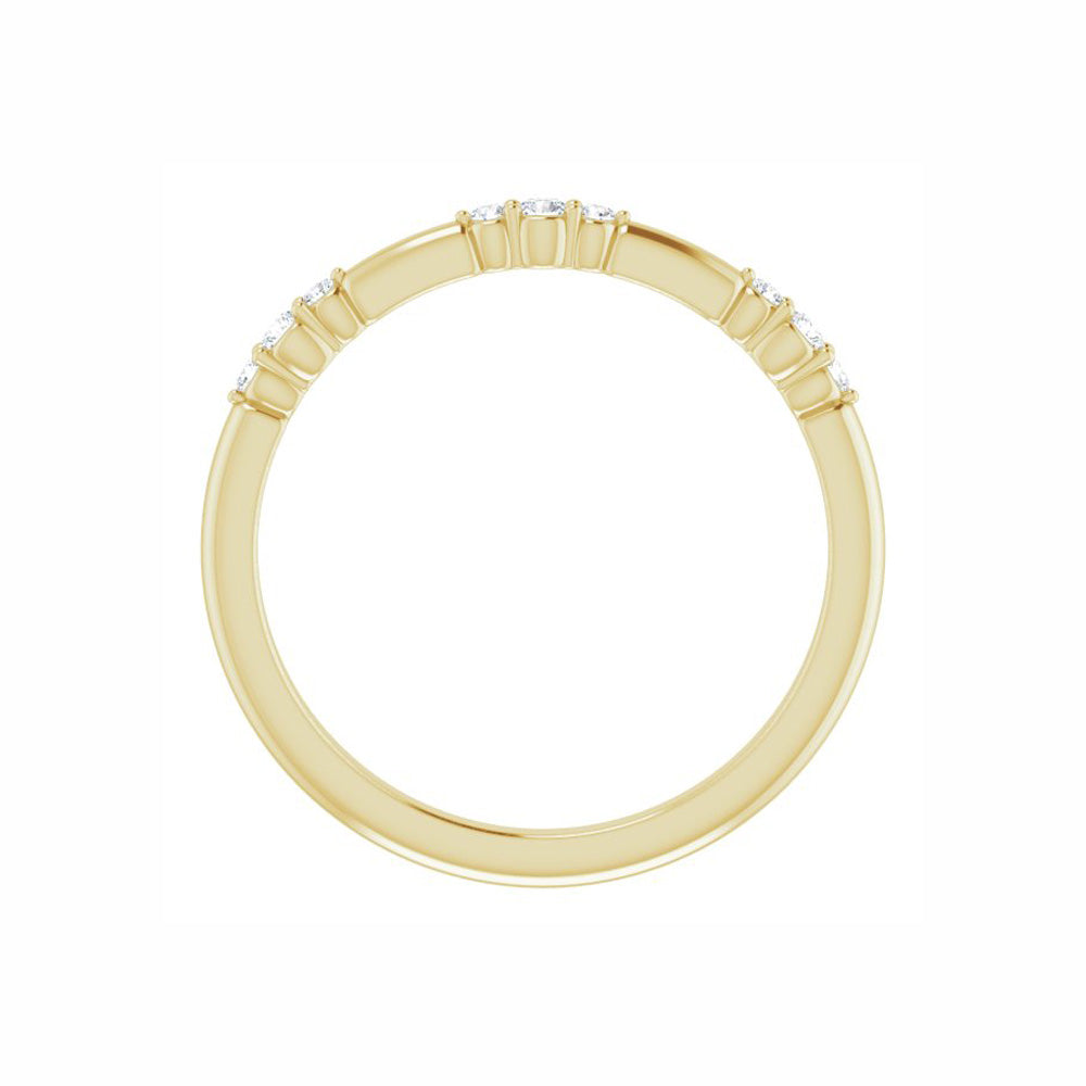 14k Gold Diamond Stackable Ring