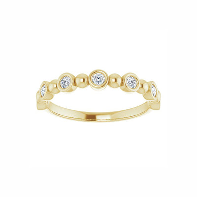 14k Gold Natural Diamond Anniversary Band