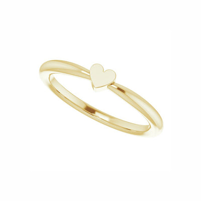 14k Gold Customizable Heart Family Ring