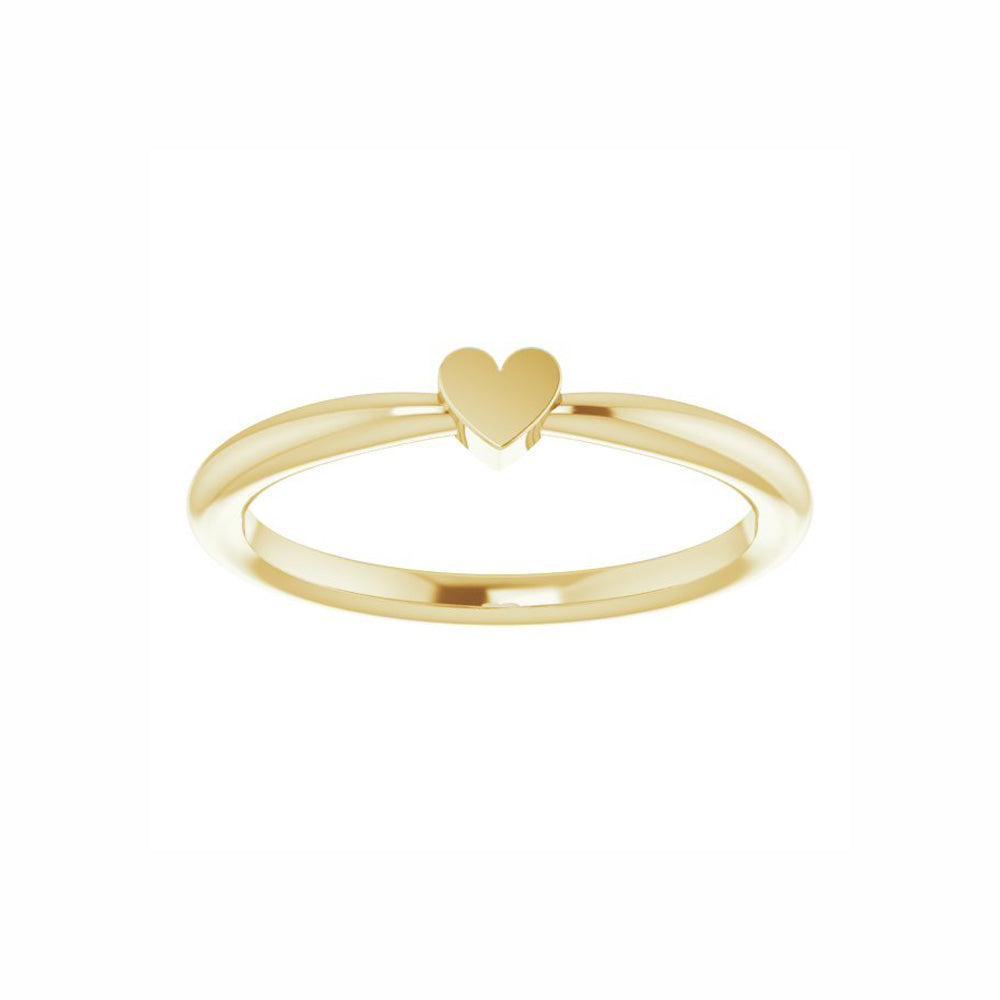 14k Gold Customizable Heart Family Ring