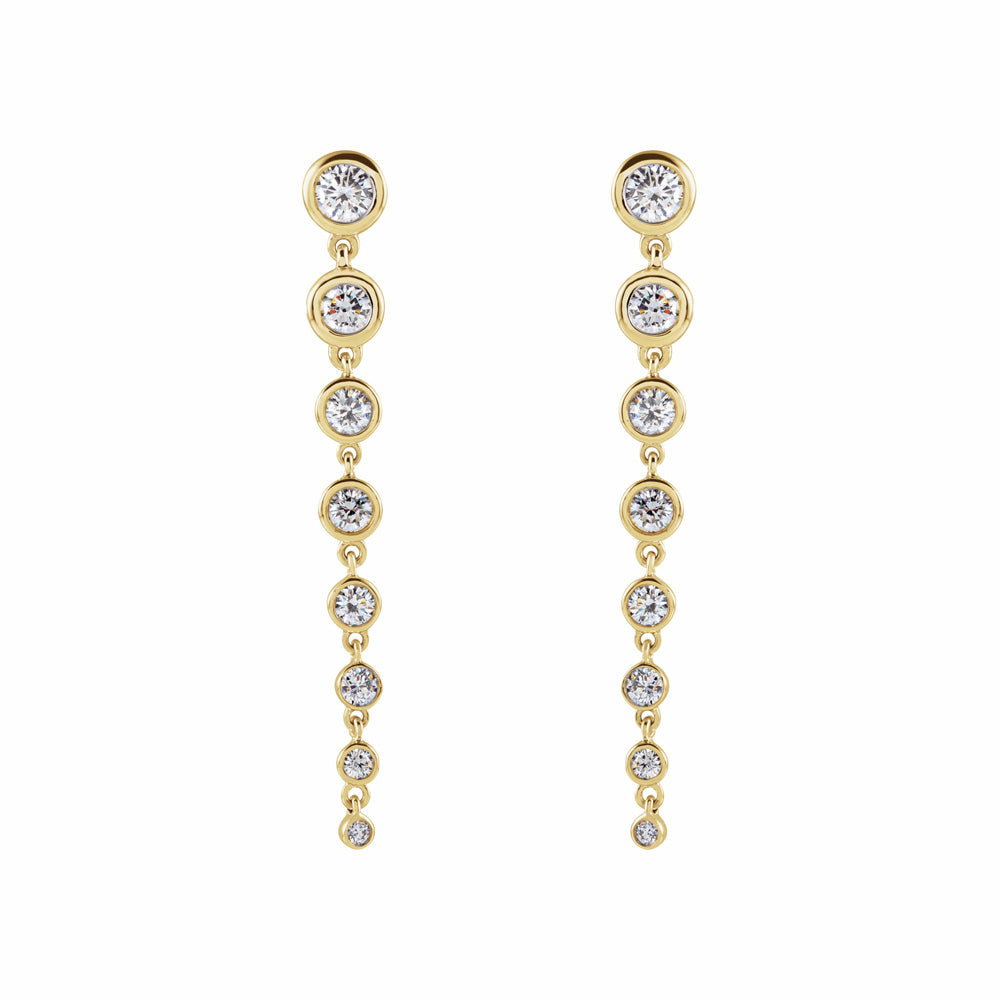 14k Gold 2 CTW Lab-Grown Diamond Earrings
