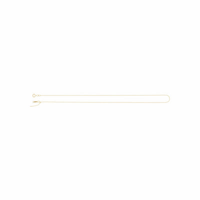 14k Gold Adjustable Threader Bead Chain, 16-22" Necklace