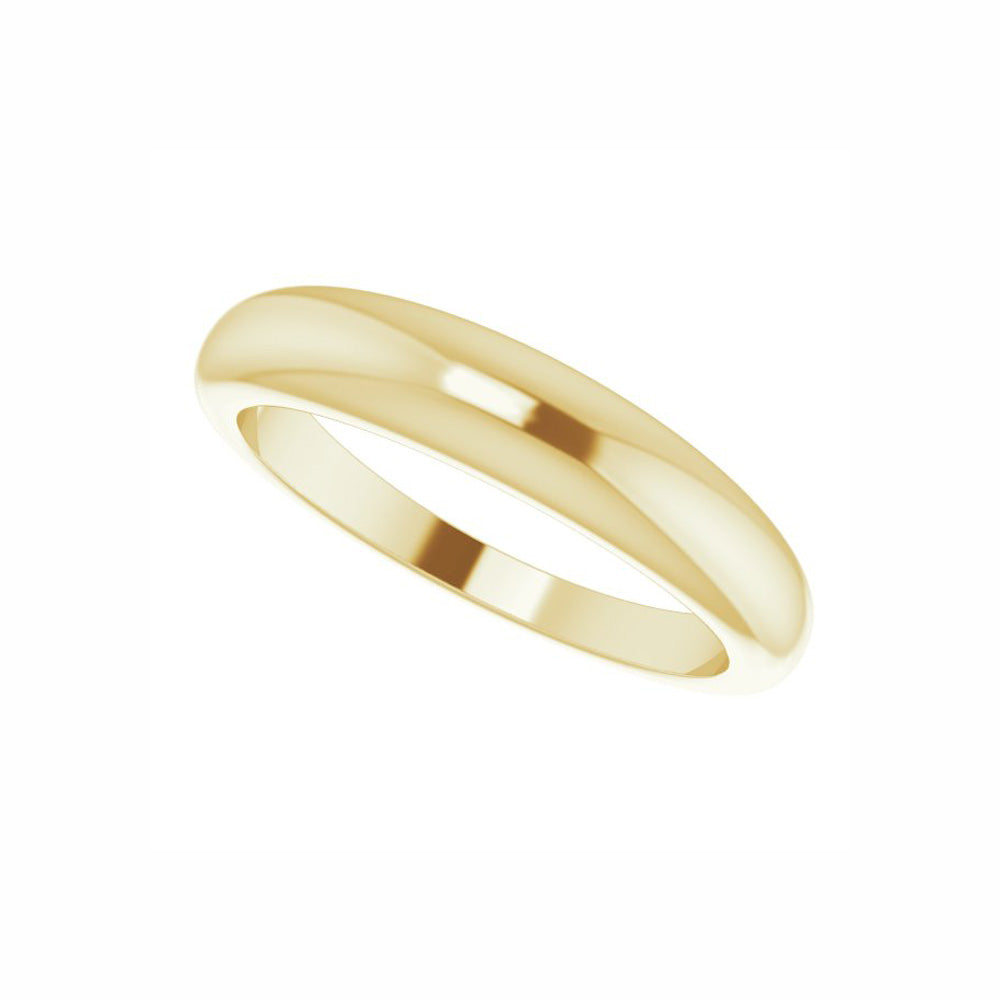 14k Gold 4 mm Petite Dome Ring