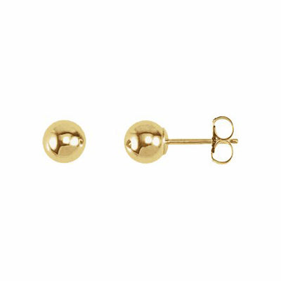 14k Gold Ball Earrings