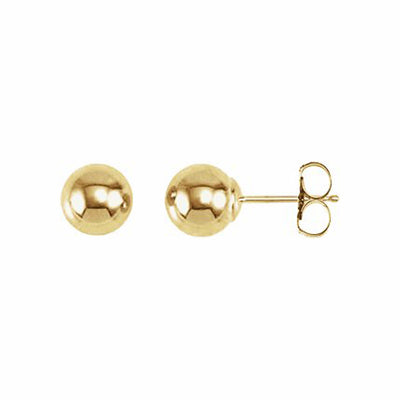 14k Gold Ball Earrings