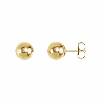 14k Gold Ball Earrings