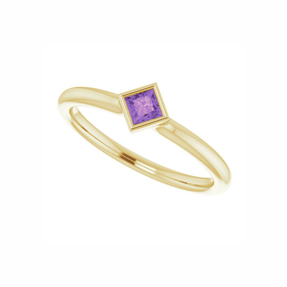 Amethyst Stackable Ring