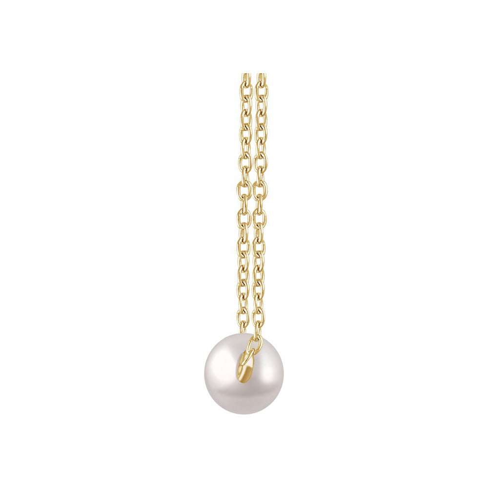 14k Gold Freshwater Cultured Pearl Necklace