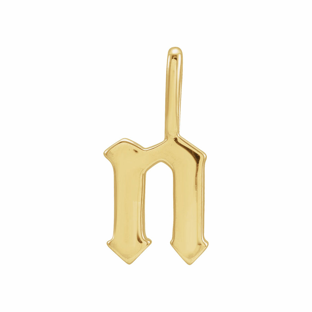 Gothic initial charm top