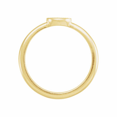 14k Gold Engravable Ring
