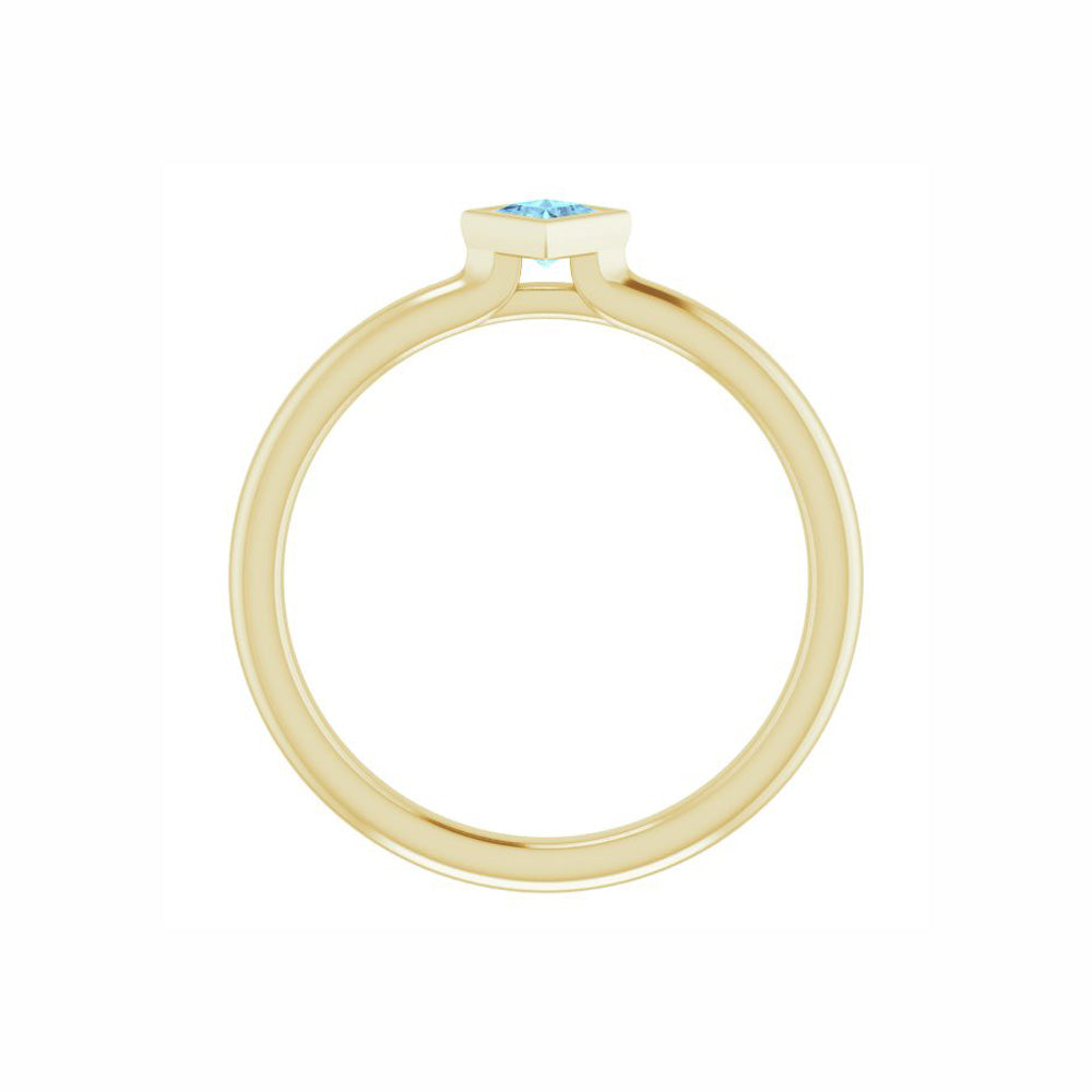 Aquamarine Stackable Ring