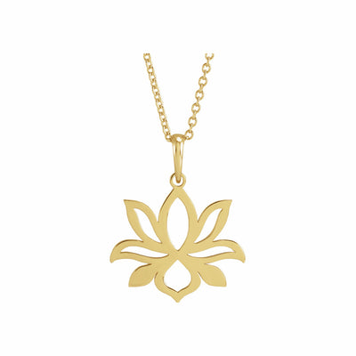 Petite Lotus 16-18" Necklace