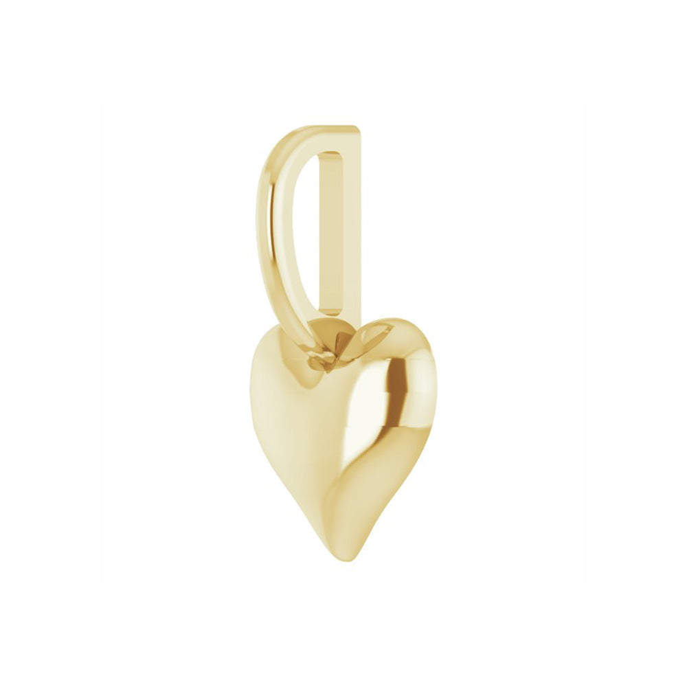 14k Gold Puffy Heart Charm/Pendant