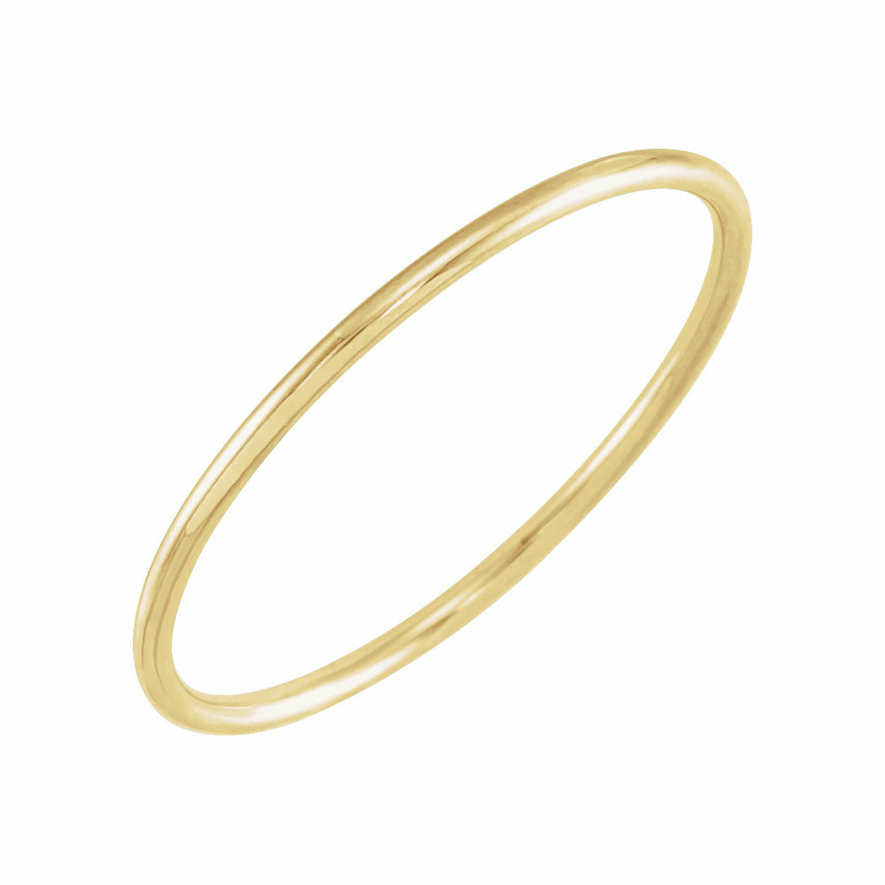 14k Gold 1mm Stackable Ring