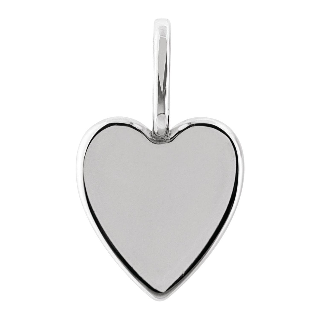 Sterling Silver Engravable Heart Pendant