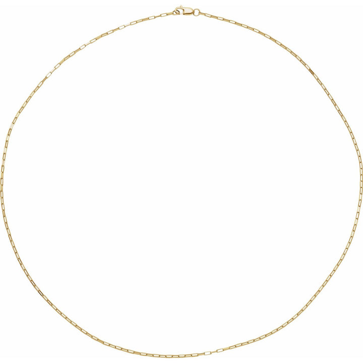 14K Gold 1.2 mm Elongated Box Chain