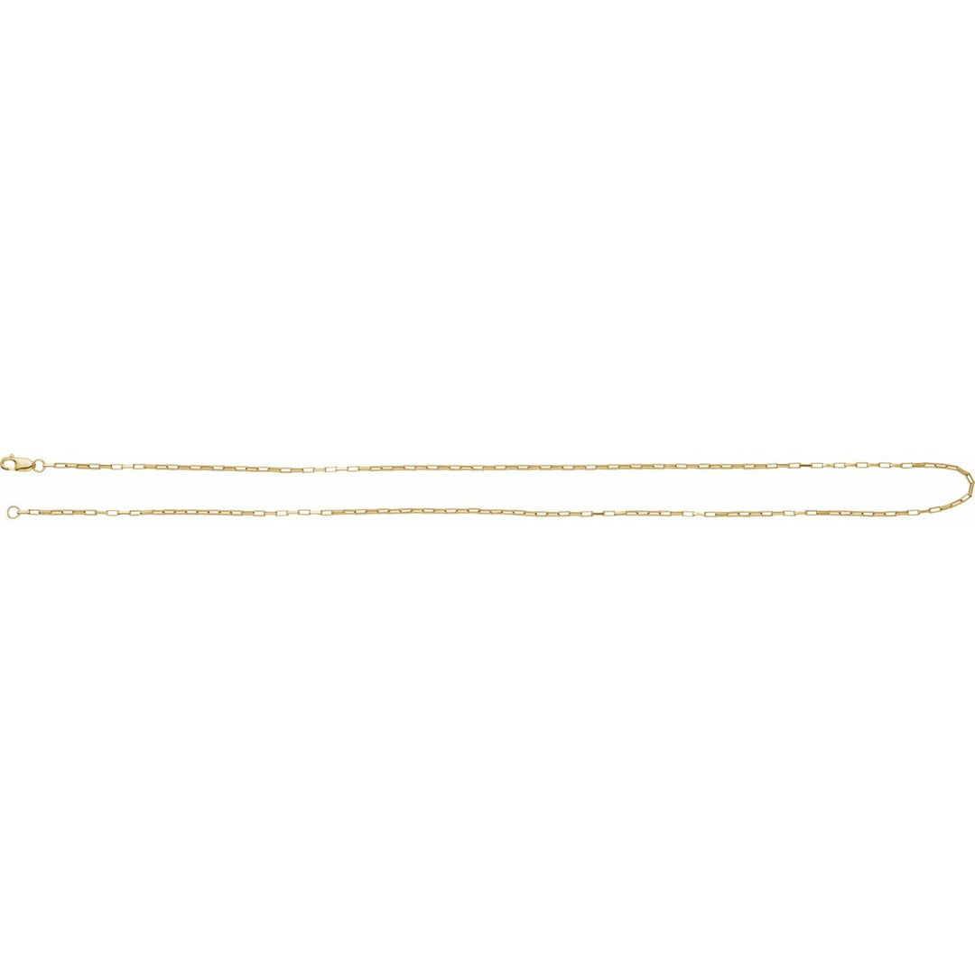 14K Gold 1.2 mm Elongated Box Chain