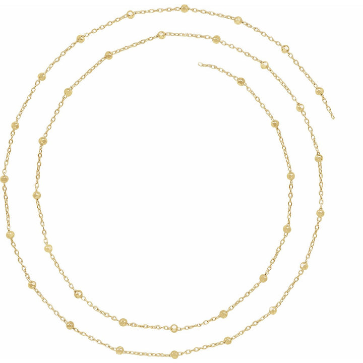 14k Gold Galileo Chain Infinity Bracelet