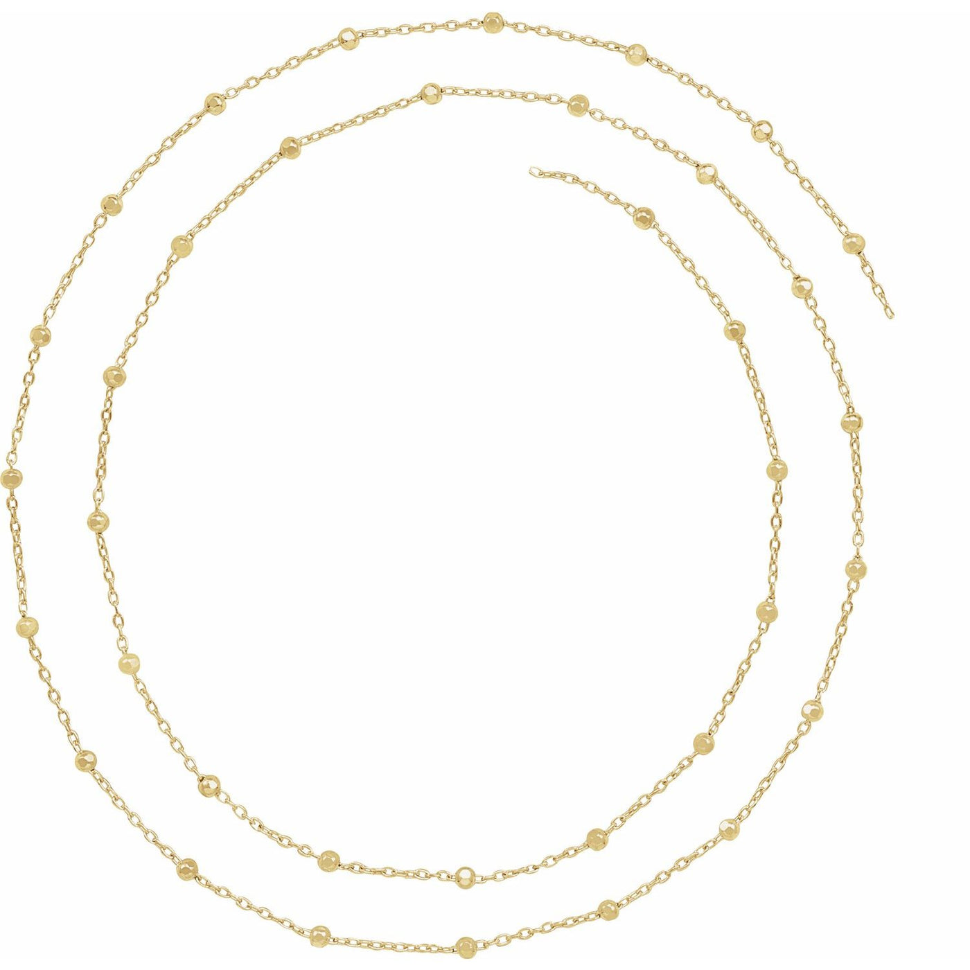 14k Gold Galileo Chain Infinity Bracelet