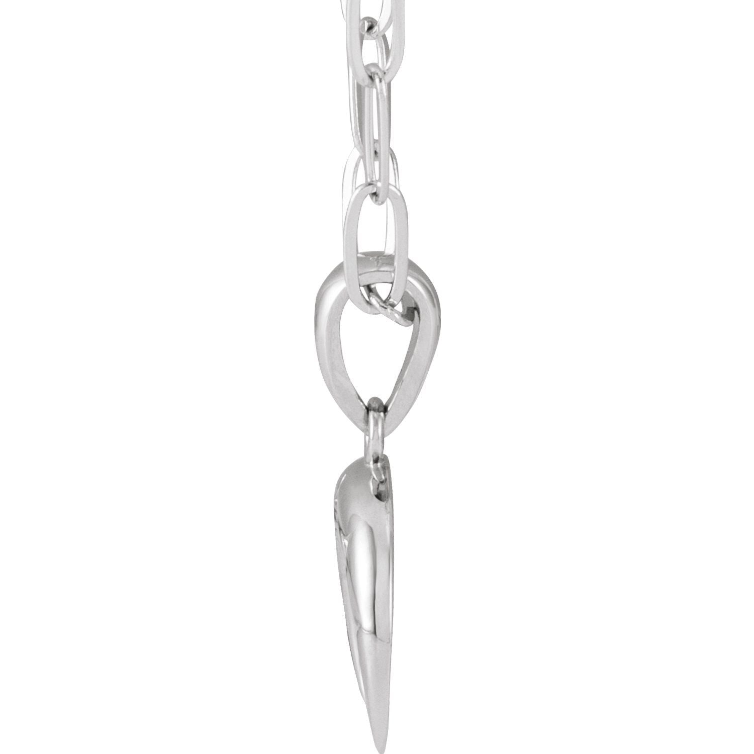 Sterling Silver Crescent Moon Pendant – Moonstone