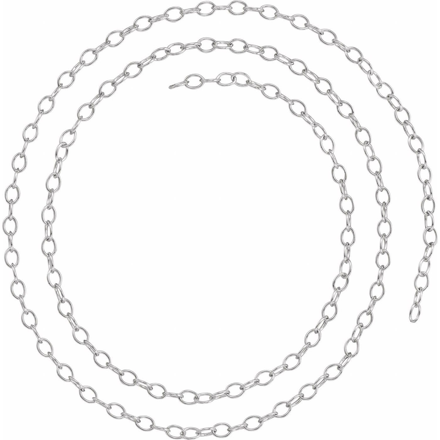 Sterling Silver 2.5mm Cable Chain - Infinity Bracelet