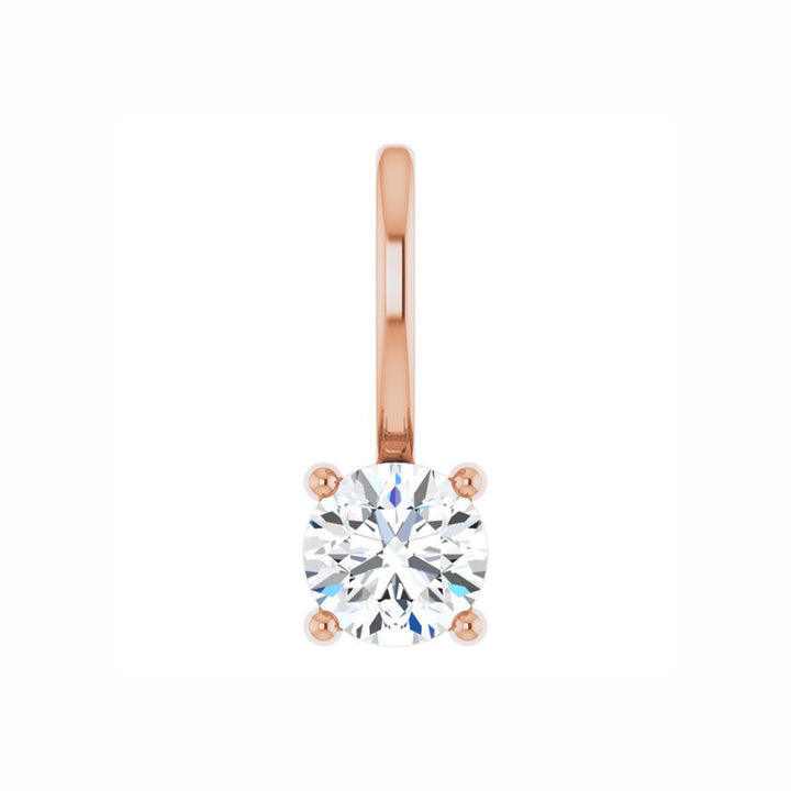 14k Gold 1/4 CTW Natural Diamond Solitaire Pendant