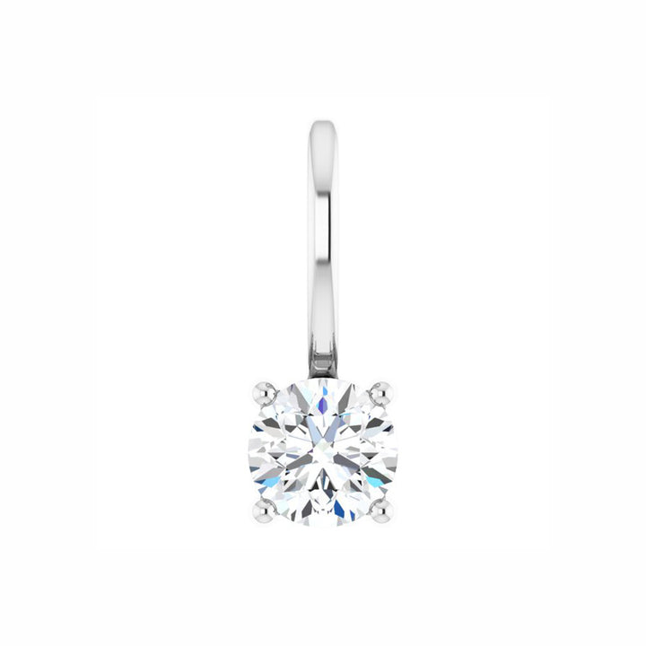 14k Gold 1/4 CTW Natural Diamond Solitaire Pendant