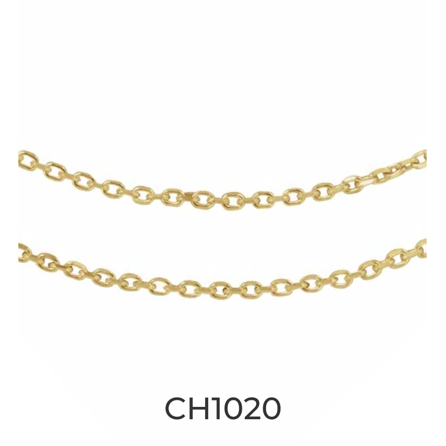 14k Gold 1.4mm Diamond-Cut Cable Chain Infinity Bracelet