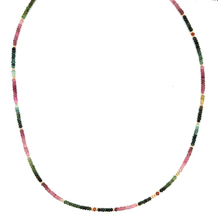 Watermelon Tourmaline 28" Necklace or Bracelet Wrap