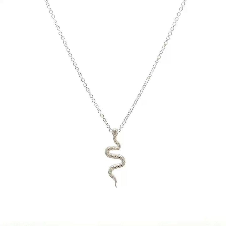 Sterling Silver Snake Necklace