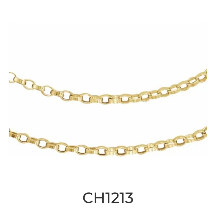 14k Gold 1.1mm Rolo Chain Infinity Bracelet