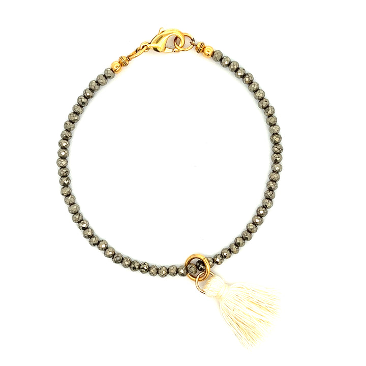 Pyrite Tassel Bracelet