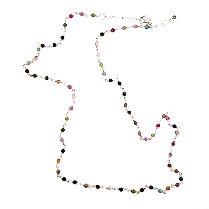 Sterling Silver Gemstone Chain Necklace