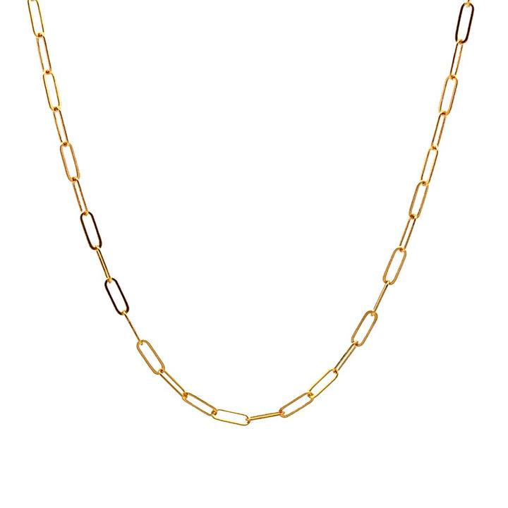 14K Gold Filled, 2mm Flat Paperclip Chain