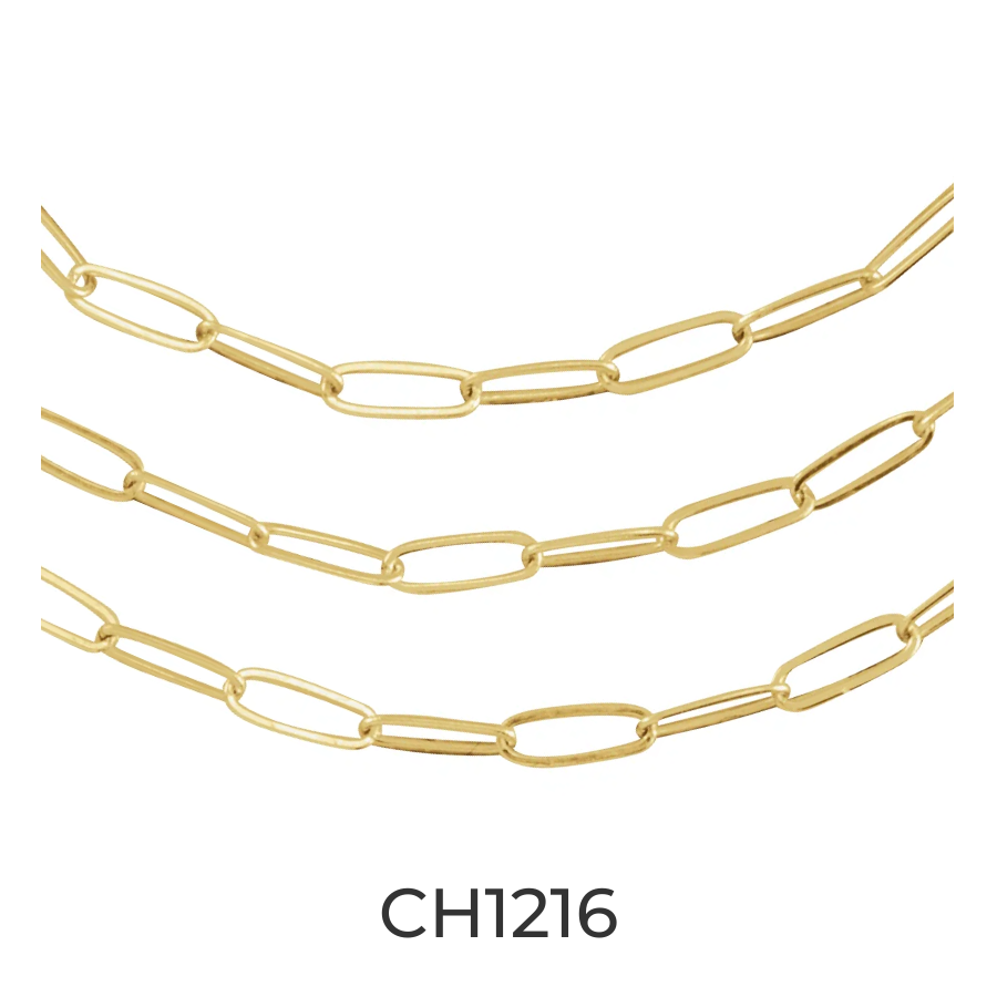 14k Gold 2mm Light Paperclip Chain - Infinity Bracelet