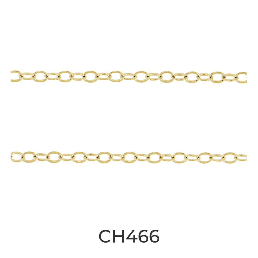 14k Gold 1.5mm Flat Cable Chain - Infinity Bracelet