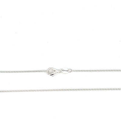 Sterling Silver 1.1mm Curb Chain - Bright