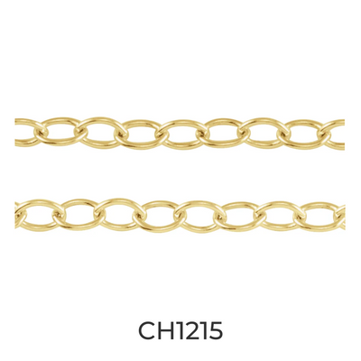14k Gold 2.5 mm Cable Chain - Infinity Bracelet