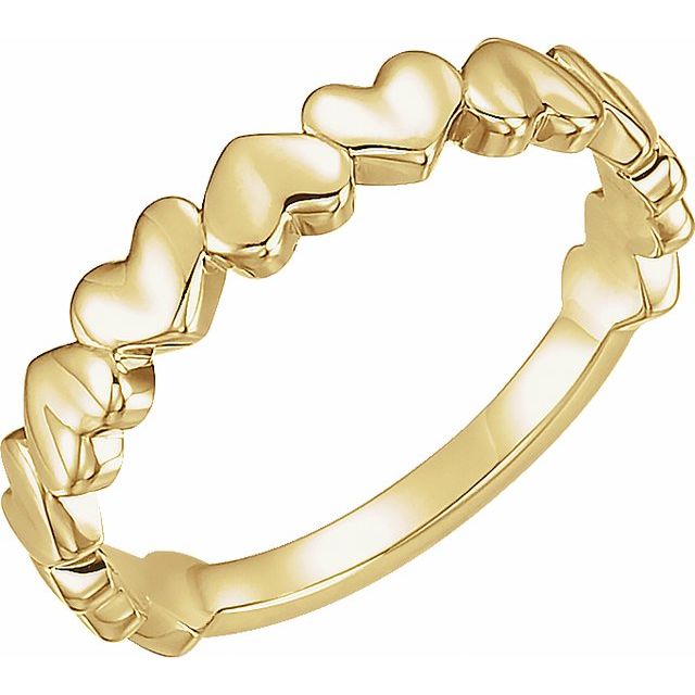 14K Gold Heart Ring