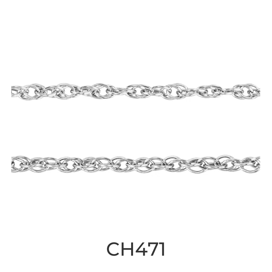 Sterling Silver 1.25 mm Rope Chain - Infinity Bracelet