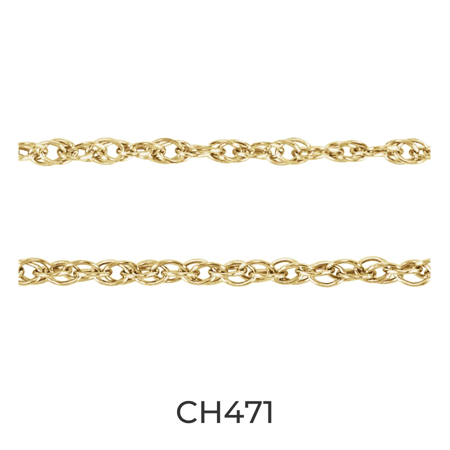 14k Gold 1.25 mm Rope Chain - Infinity Bracelet