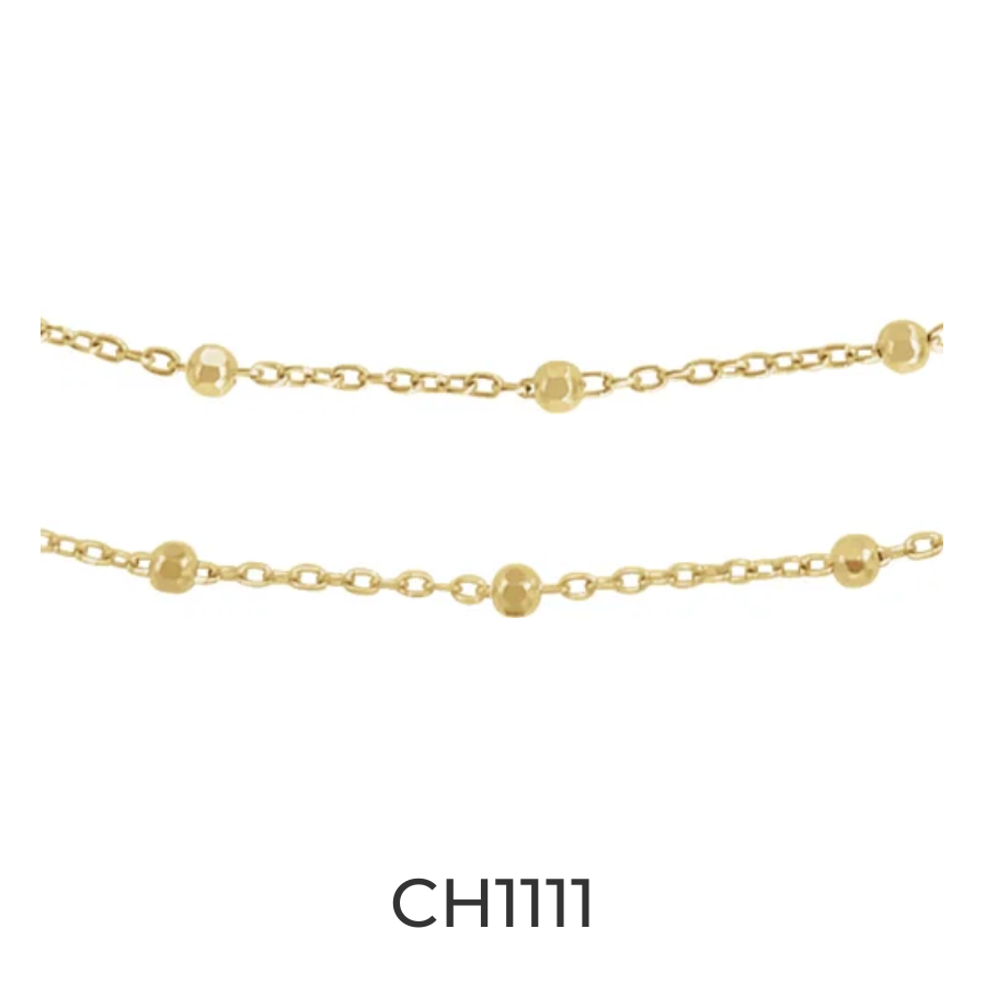 14k Gold Galileo Chain Infinity Bracelet